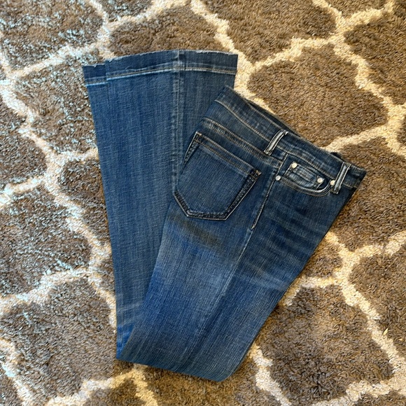 Practically NEW starched Stetson Trouser Jeans 4 long - Picture 2 of 2